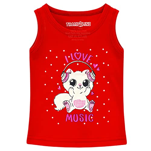Image of Trampoline Girls Sleeveless Regular Fit T-Shirt Pack of 4