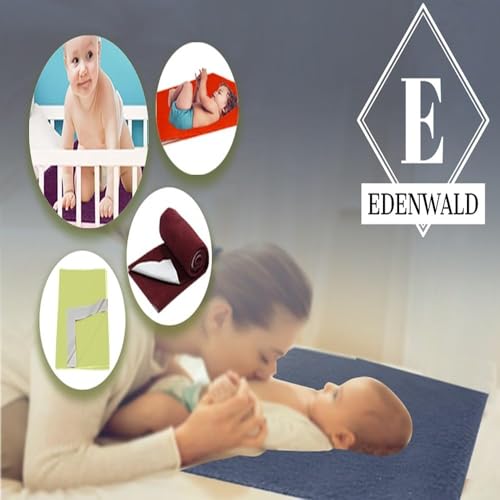 Image of Crib Mattress Protector Dry Sheet, Waterproof Bed Protector Sheets, Reusable Rubber Sheets for Children, Adults & Pet, Leak Proof Mats for Home, Outdoor & Travel (Medium 30 inchx40 inch) (Orange)