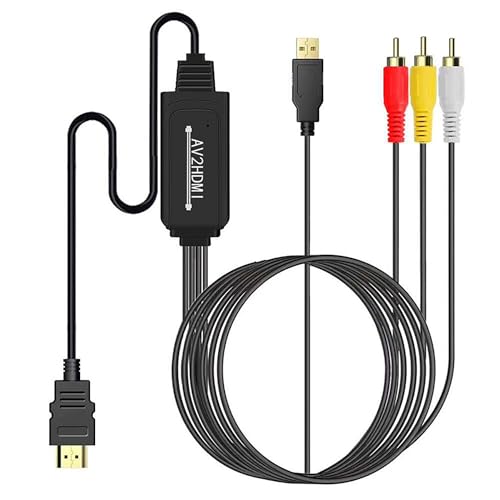 �T�t�@�C�A RCA to HDMI�ϊ��R���o�[�^�[ �R���|�W�b�g��HDMI�ɕϊ��A�_�v�^ av to hdmi�ϊ��P�[�u�� 1080P/720P�Ή� �����]�� HDMI�P�[�u���t RCA�P�[�u���t USB���d�P�[�u���t PS2/�X�[�p�[�t�@�~�R��/VHS 