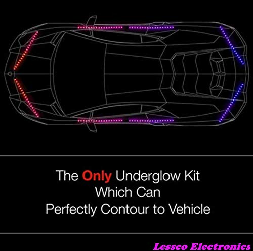 12PC Interior/Underbody Advanced UFO Style 3 Million Remote Control LED Light Kit