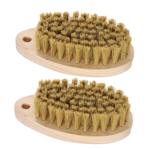 Veemoon 2 Piezas Limpieza De Ropa Cepillo De Zapatos Cerda Lavado De Zapatos Lavandería Doméstica Zapatos para El Hogar Limpieza De Zapatos Madera