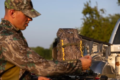 Image of TENZING 2300 Whitetail Day Pack, Mossy Oak Bottomlands | Rugged Durable Camo Hunting Backpack with 4 Compartments & 13 Organizational Pockets, Hydration Bladder Compatible