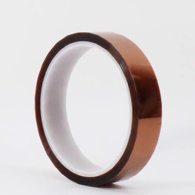 Image of 2mils Thick Polyimide Adhesive Tape, HighTemperature and Heat Tape, for Masking, Soldering, Electrical, 3D Printer Application (20mm x 36yds (12rolls))