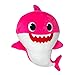 Klamasté S.r.l. Baby Shark - Cuscino in Peluche - Mommy Shark