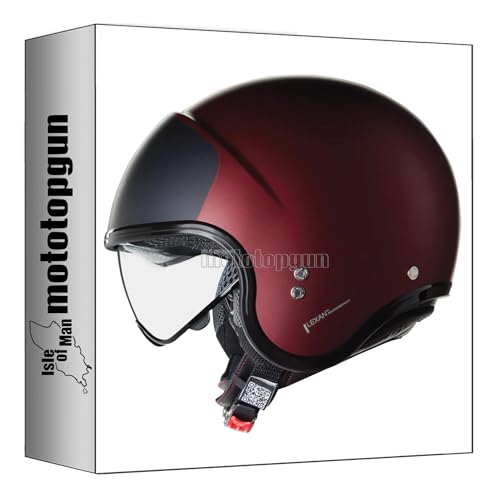 Casque Moto Jet Nolan N21 Noir Orange Casque Jet Urbain Commuting XXS