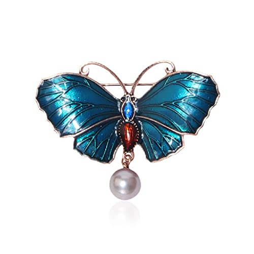 Broche peinte féminine pour pull et combinaison chic