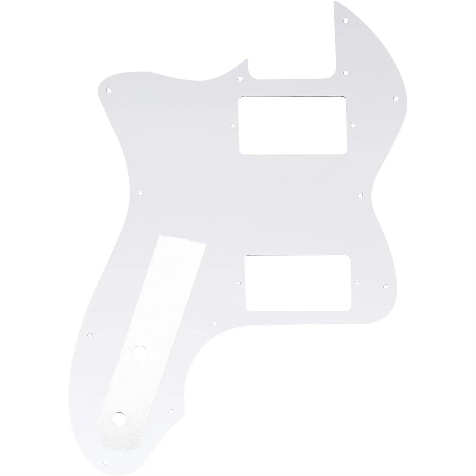 12-otworowa Maskownica Gitarowa HH Pokryta Skorupą Żółwia Do Akcesoriów Do Gitary Elektrycznej Płytka ochronna maskownicy do gitary elektrycznej(White 3Ply)