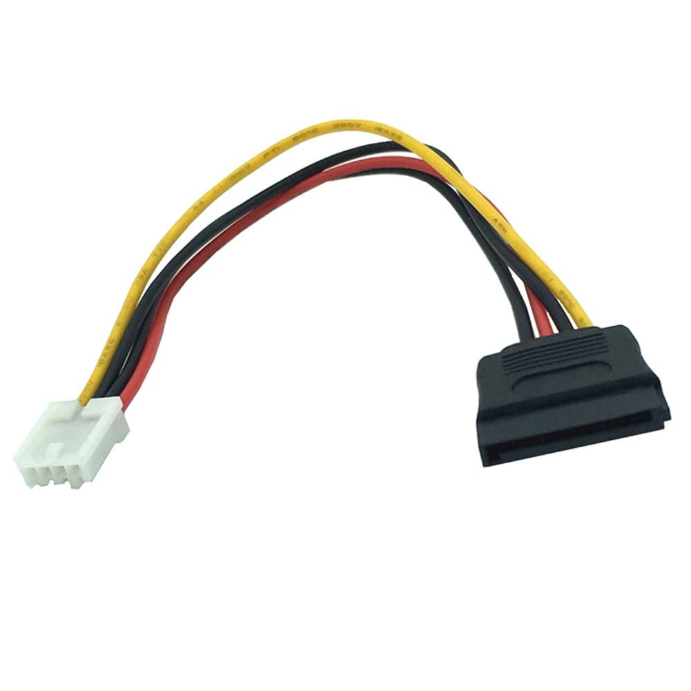 F54S 4-pinowy adapter zasilający do SATA 15-pinowy żeński Floppy Drive Power Cable Adapter ok. 18 cm