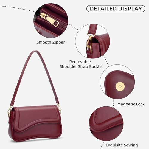 Image of KKXIU Shoulder Bag for Women Small Clutch Purses Cute Hobo Handbag Trendy Underarm Bag