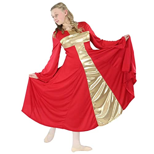 Danzcue Girls Praise Cross Long Dress