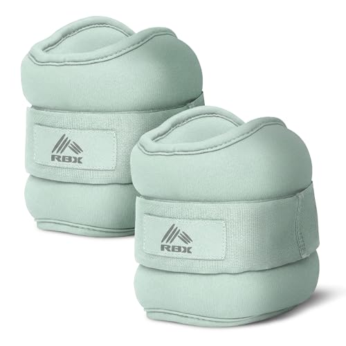 Image of RBX Wrist & Ankle Weights Set, Adjustable Comfort Fit for Training & Toning