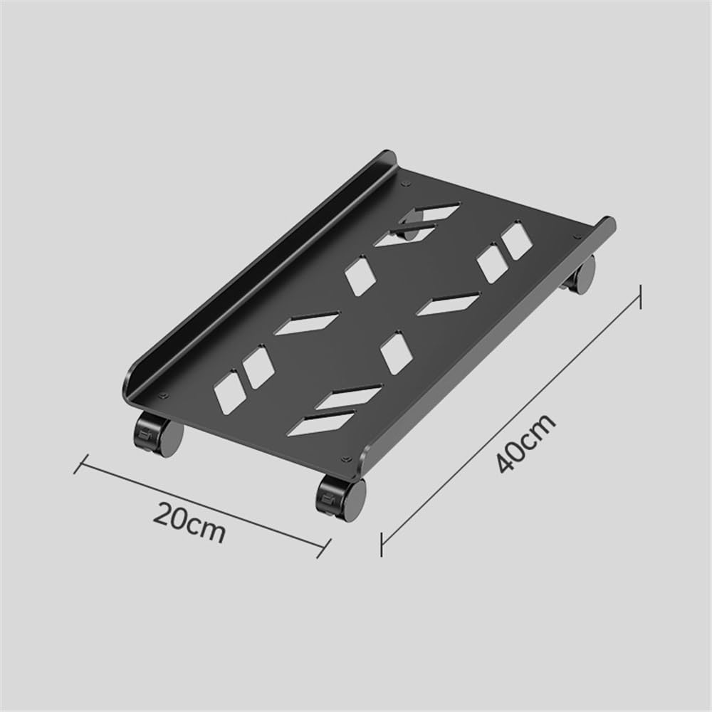 Soporte de CPU Soporte for Carro móvil con Ruedas giratorias de Bloqueo chasis Simple for Caja PC for la mayoría Las Debajo del Escritorio Oficina en casa
