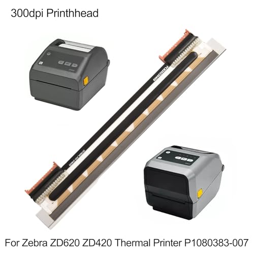 Tête d'impression thermique Zebra ZD620 300 dpi haute résolution P1080383-007