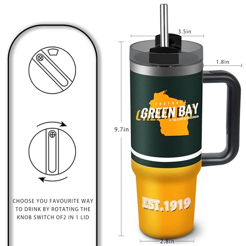 Image of Tumbler 30oz Straight Skinny Portable Handle Car Cups With Anti slip Sleeve Straw Dust Cover, Sports Travel, Stainless Steel Insulated Gifts for Men Women Fans