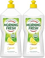 Morning Fresh Dishwashing Liquid, Ultra Concentrate Dishwashing Liquid - Lemon, 900ml (Pack of 2)