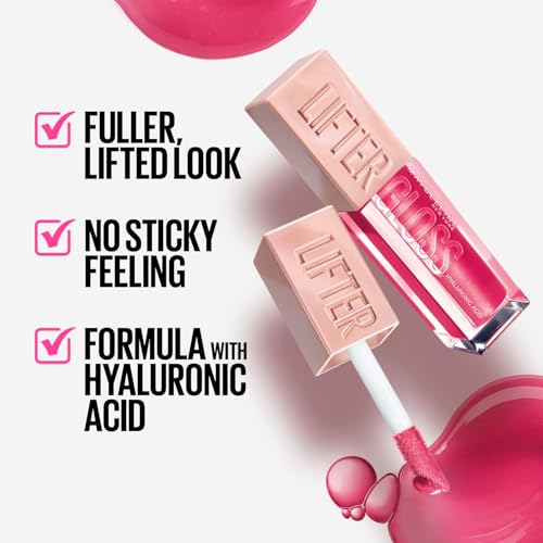 Image of Maybelline New York Lifter Gloss Hydrating Lip Gloss, Gummy Bear | Gloss Hydrating Honey'd Lip Gloss with Hyaluronic Acid