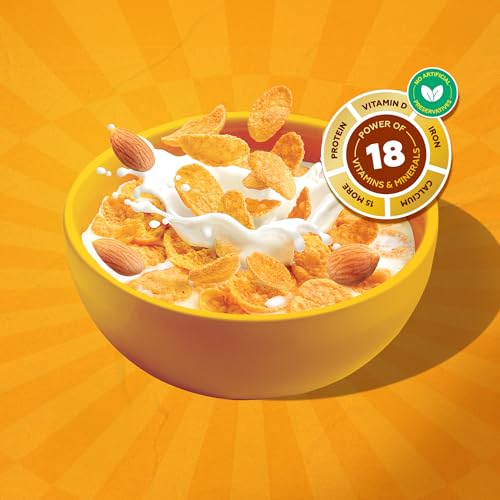 Yogabar Cornflakes Original Crunchy Breakfast cereals with Probiotics,850g || Original || High Fibre | Deliciously Crunchy || Breakfast Cereal