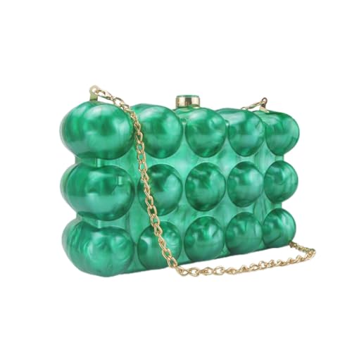 Image of Women Acrylic Clutch Chic Marble Evening Handbag Wedding Box Clutch Purse Chain Shoulder Bag for Prom Party