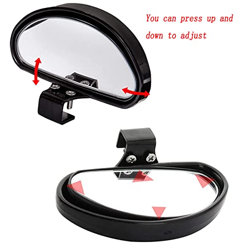 Canzoon Specchietto Punto Cieco Auto 4Pcs Nero