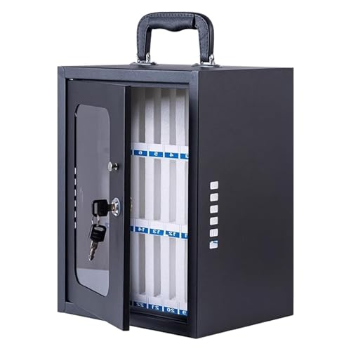 JIAOCKJIAO Taquilla de Pared para Teléfono Móvil con Ranuras, Armario de Acero con Manija y Cerradura, Caja de Seguridad Independiente para Oficina, Gimnasio(24-bit)