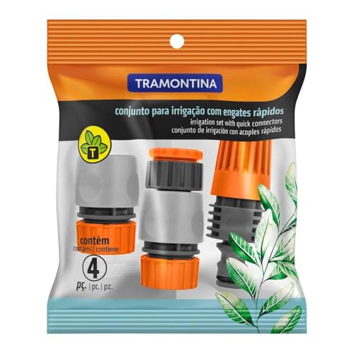 Conjunto para Irrigação Tramontina 78580610 com Engates Rápidos e Esguicho