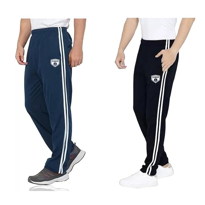 Image of Trackpant for Men Cotton Comfortable Casual Jogging Trackpants for Men Pack of 2