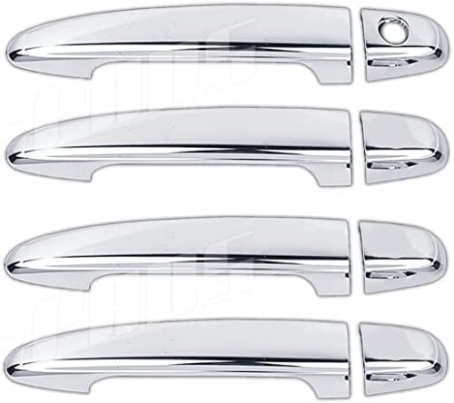 A-PADS Compatible with(Just overlay Stick on, NOT for SNAP IN Replacement) 4 Chrome Door Handle Covers for Toyota 4RUNNER 2005-2008 / AVALON 05-08 / CAMRY 2007-2011 / SIENNA 05-2012 / TACOMA 2005-2015