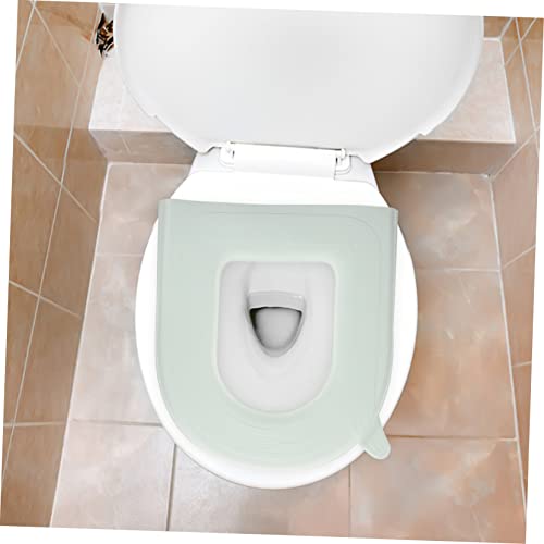 YARNOW Toilettendeckel Komfortsitzkissen Toilettensitzkissen Winteraufkleber Gepolsterter Toilettensitzbezug Verdicken Toilettensitzbezug Toilettensitzbezug Bequem Toilettensitzauflage – Bild 7