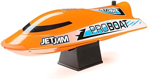 Horizon Hobby Pro Boat RC Jet Jam V2 12" Self-Righting Pool Racer Brushed RTR Batteries for Transmitter Not Included Orange PRB08031V2T1
