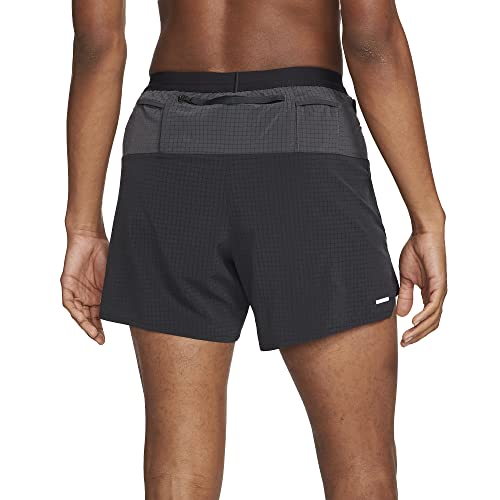 Nike Bermuda masculina Dri-FIT Flex Stride, Preto/cinza fum escuro/branco, M