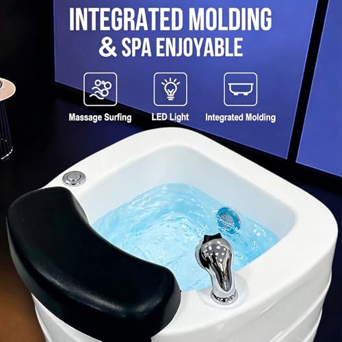 Tina de Spa para Pies con Masaje Vibratorio y Reposapiés miniatura 2