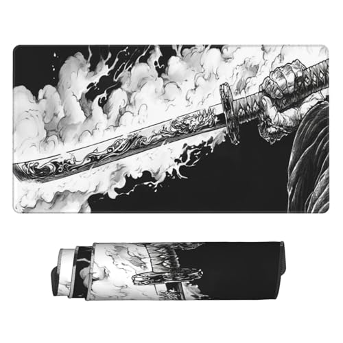 Tapis de Souris Gamer XXL 500x250mm, Grand Ordinateur Mouse Pad Gaming avec Bords Cousus et Base en Caoutchouc antidérapante Japanese Mousepad, pour Gamer, PC, Personnel de Bureau C8248