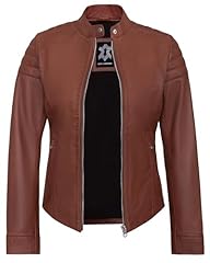 Cognac - Carie Leather Jacket