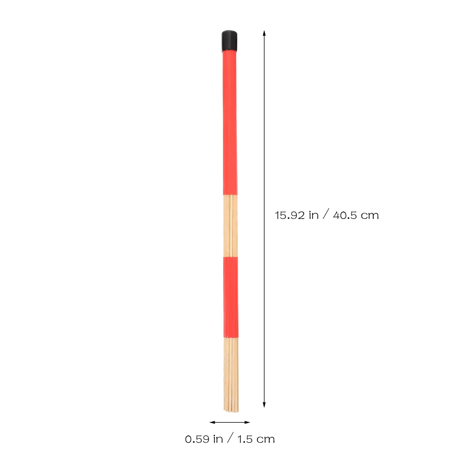 TOPBATHY Juego de Baquetas Superficie Suave para Batería con Cepillo de Alambre de Acero y Bambú y Bolsa de Almacenamiento y Tocar Batería para Practicar