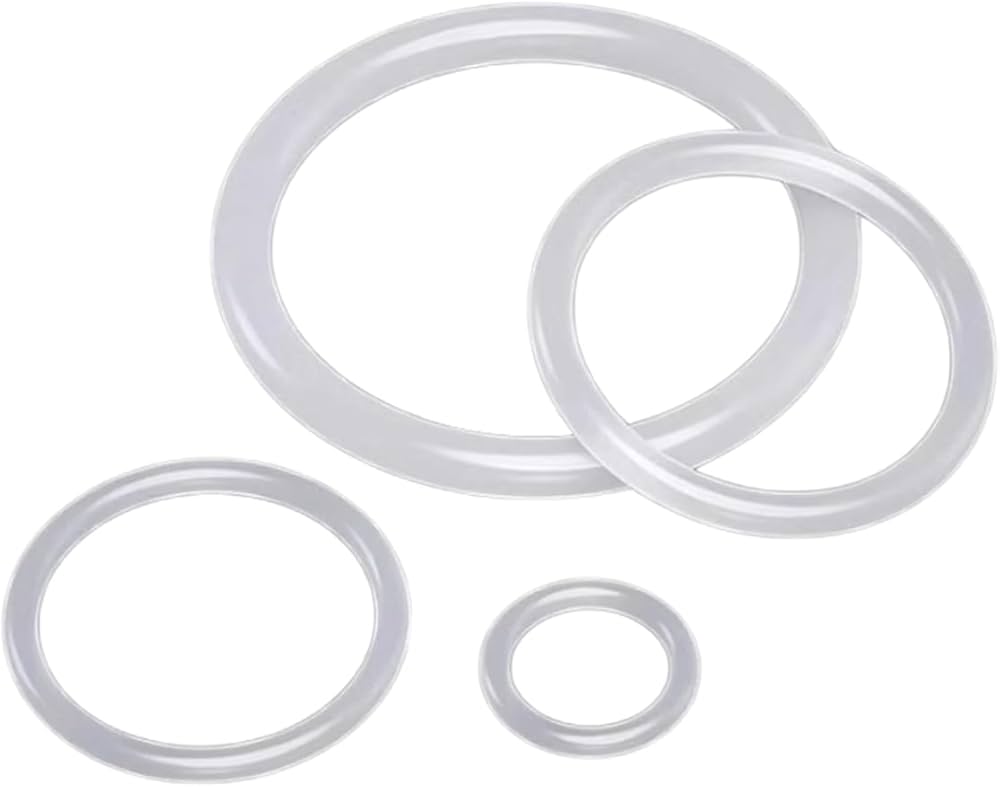 50 St Vit Silikon O-ringar Av Livsmedelskvalitet, ID 14 Mm, OD 24 Mm, Tru00e5ddiameter 5 Mm, Lu00e4mplig Fu00f6r Ru00f6r Och Ventiler, Elektronisk Utrustning, 14 X 24