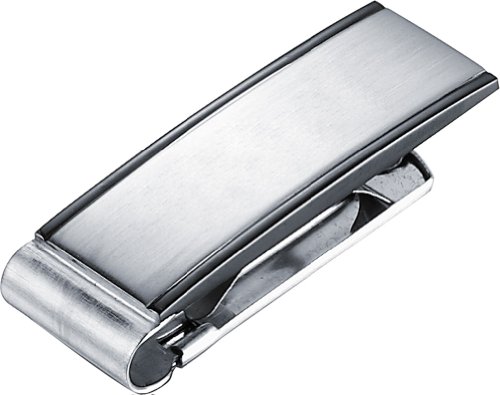 Visol Men's Javier Brushed Gunmetal Stainless Steel Money Clip2