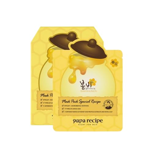 Papa Recipe Bombee Honey Intensive Sheet Mask Pro, Hydrating 10 Sheets