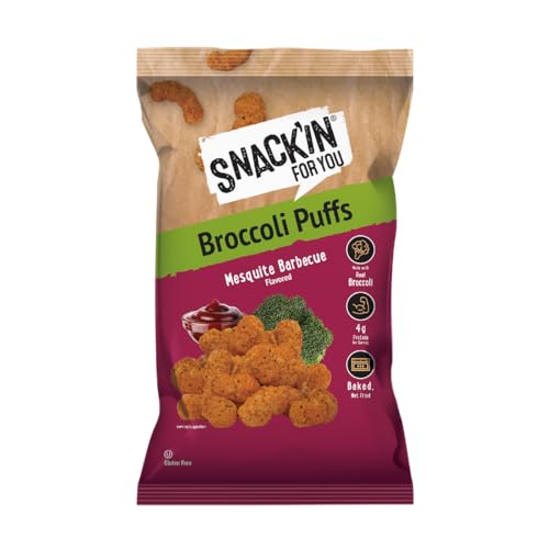 Snackin For You Puff Broccoli Mesquite BBQ 4 oz (Pack