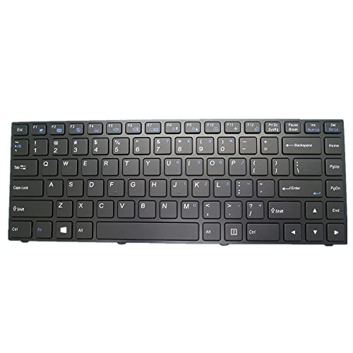 Clavier AZERTY pour Clevo N230WU N232WU - Pièce de Rechange PC Portable Noir