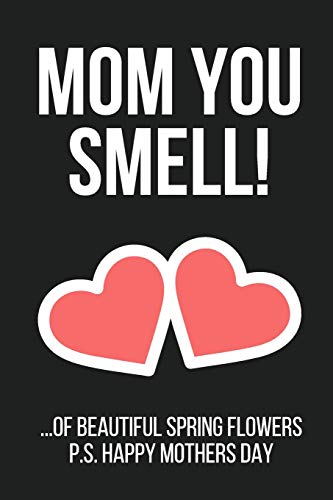 Mom You Smell!: Funny Novelty Mothers Day Gifts: Small Notebook Journal to Write in (Pink & White Heart Design)