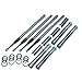 S&S Cycle 930-0123 Chrome Quickee Adjustable Pushrods with Cover Keepers