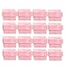 OUNONA 24pcs Joyero organizadores cajas de regalo de almacenamiento para pendiente pulsera collar (rosa)