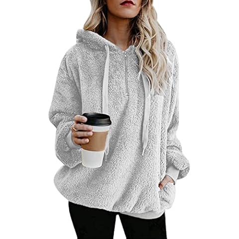 Hormtaer Oversized Fleece Hoodie with Pockets Cover