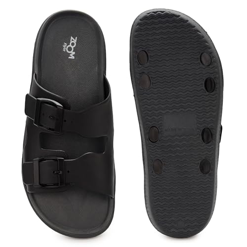 Image of Zoom Shoes FLTM04 Men's Sandals With Adjustable Buckle Strap Ultra Soft & Flexibility Anti Skid Comfortable Waterproof Daily Sandals for Men