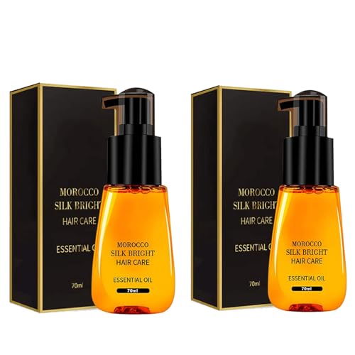 Aceite esencial para el cuidado del cabello, aceite de suero antiencrespamiento suave y brillante, repara el cabello seco dañado, suero penetrante de fuerza, reduce las puntas abiertas (2oc)