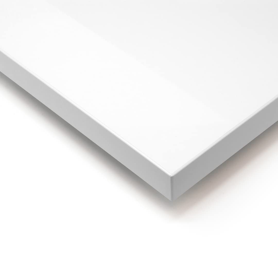 White Melamine MDF Board, 10 mm Thickness - Scratch Resistant and Water Resistant with Customizable Edge Banding Options, 39x39 cm (Pack of 4)