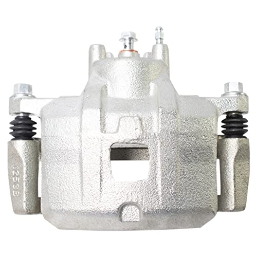 Image of TRQ Front Left Brake Caliper w /Bracket Drivers Side | For 2007-2012 Dodge Caliber