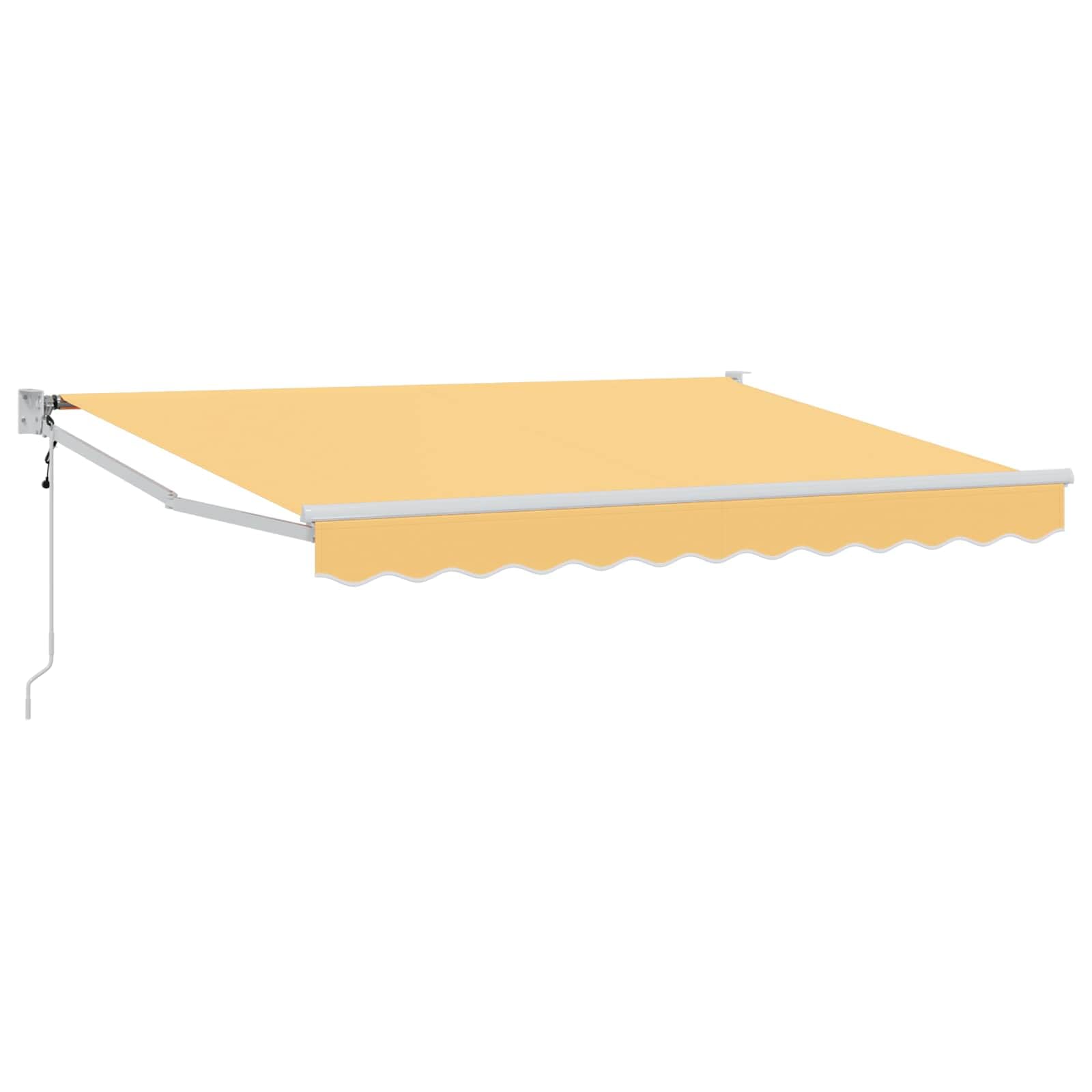 Toldo con brazo articulado de control flexible y marco de aluminio para sombra en jardín