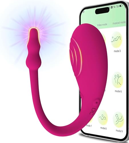 Ov𝚎tto-V𝚒brante-con app da tel𝚎fono Telecomando V𝚒bratoriper Donne C𝚘ppia V𝚒bratoreper Donna-Professionale Piccolo-Cl𝚘toride Wireless S𝚎x-T𝚘ys-S𝚎xytoysys V𝚒br𝚊tore 10 modalità Silenzioso