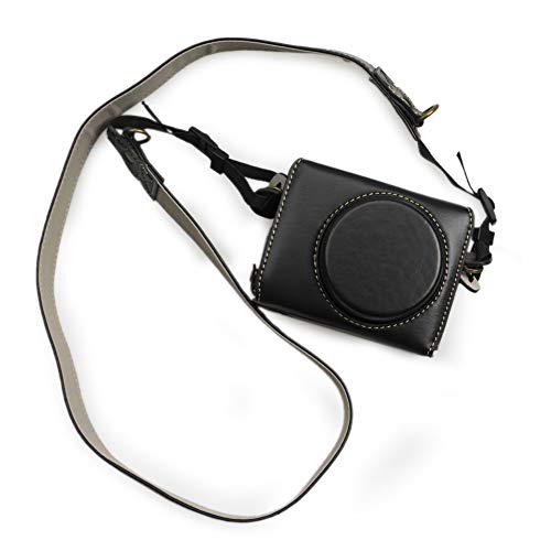 Funda de Protección de Cuero para Canon G7X Negra - Fernando Cortés